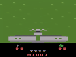 Ikari Warriors title screen for Atari 2600